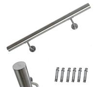 CORRIMANO SCALA 190CM, CORRIMANO IN ACCIAIO INOX DIAMETRO 42MM, PER USO INTER...