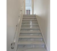 Corrimano Scale Corrimano Per Scale Interne In Acrilico Trasparente Con Staffe In Argento, 2 Piedi/3 Piedi/4 Piedi/5 Piedi/6 Piedi/8 Piedi/10 Piedi/12 Piedi/15 Piedi/18 Piedi/20 Piedi Corrimano Per Sc