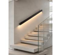 Corrimano Scale Interne Ferramenta per Corrimano Scala in Alluminio | Ringhiera di Supporto LED a Parete con Bagliore Morbido Verso il Basso Attivata dal Movimento per Soffitta, Villa, Bar