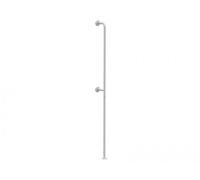 CORRIMANO VERTICALE ATTACCO PARETE/PAVIMENTO IN ACCIAIO INOX LACCATO BIANCO ALTEZZA 190 CM