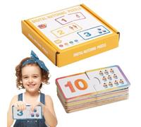 Corrispondenza Numerica: Giocattoli Educativi Colorati | Schede Flash Per Puzzle Matematici Per Bambini | Set Di Giochi Da Tavolo In Legno Kit Di Smistamento Della Memoria Per Ragazzi E Ragazze Viaggi