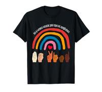 Corrispondenza Orange Unity Day Rainbow Be Kind ASL Anti Bullismo Maglietta