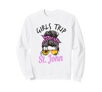 Corrispondenza Ragazze Trip St. John USVI Capelli disordinati Felpa