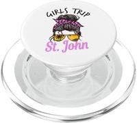 Corrispondenza Ragazze Trip St. John USVI capelli disordinati PopSockets PopGrip per MagSafe