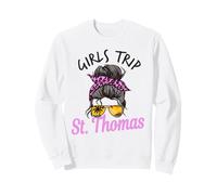 Corrispondenza Ragazze Trip St. Thomas USVI Capelli disordinati Felpa