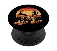 Corro dietro cervi che corrono caccia caccia umorismo cacciatore PopSockets PopGrip Adesivo