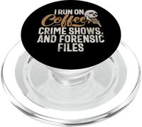 Corro in spettacoli Coffee Crime e file forensi True Crime PopSockets PopGrip per MagSafe