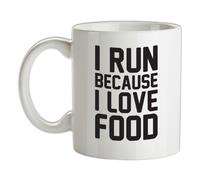 Corro Perché Amo Il Cibo Tazza - Corsa - Corridore - Divertente - Mezza Maratona