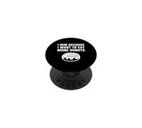 Corro perché voglio mangiare più ciambelle divertente corridore corsa PopSockets PopGrip Adesivo