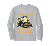 Corro Skids e Non Mi scuso Skid Steer Operator Maglia a Manica