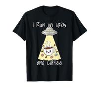 Corro su UFO e Dischi Volanti caffè astronomo mattutino Maglietta
