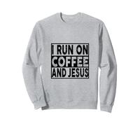 Corro sul caffè e Gesù Fede Religiosa Felpa