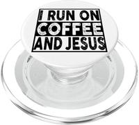 Corro sul caffè e Gesù Fede religiosa PopSockets PopGrip per MagSafe