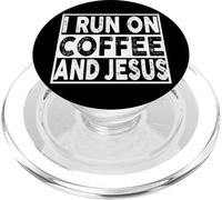 Corro sul caffè e su Gesù, basato sulla fede religiosa PopSockets PopGrip per MagSafe
