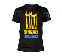 Corrosion of Conformity 'Blind' (Nero) T-Shirt NUOVO E UFFICIALE