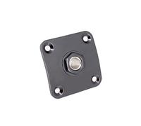 Corrosions Resistant Square Metal Input Plate for Electric Guitars Professional Connection 4 Mounting Hardware Included Guitar Jacks Plate with Screws Durability Guitar Jacks Plate Universals Guitar