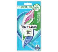 Paper Mate Liquid Paper DryLine Grip Correttore a Nastro, Confezione da 2+1