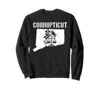 Corrupticut Connecticut Anti Corruzione Cop New Haven Pizza Felpa