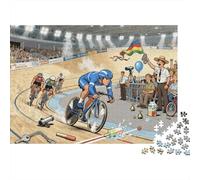 Corsa a ostacoli su pista ciclistica Puzzle in Legno Impermeabile Puzzles Da 1000 Pezzi Regali Per Adulti Sfidanti E Rompicapo Giochi Di Impegnativi