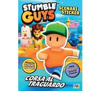 Corsa al traguardo. Stumble Guys. Scenario sticker. Ediz. a colori