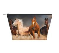 Corsa del cavallo, Borsa da toilette Borsa per trucco Borsa per cosmetici Borsa da toilette da viaggio portatile