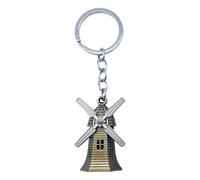 Corsa del portello del mulino a - Anello con portachiavi in tono argentato | Chiavi per auto con porta in metallo | Catene domestica | Anelli Tag Catena Pendenti Decorazione per
