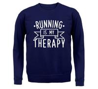 Corsa È My Therapy - Bambini Felpa/Maglione - Marathon 10K 5K Mezza Run