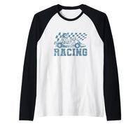 Corsa Go Kart Race Hobby Race Track Maglia con Maniche Raglan