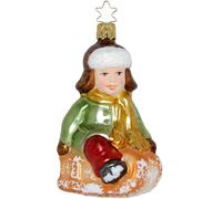 Corsa In Slitta 11,5Cm Inge-Glas® Decoration Addobbo Natalizio