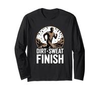 Corsa nel Fango Ostacoli Dirt Sweat Finish Maglia a Manica