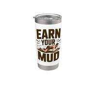 Corsa Nel Fango Ostacoli Earn Your Mud Bicchiere termico in acciaio inox doppia parete