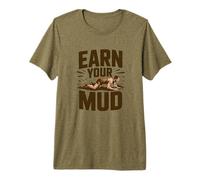Corsa nel Fango Ostacoli Earn Your Mud Maglietta Premium