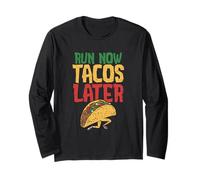 Corsa Ora Tacos più Tardi Marathon Runner Maglia a Manica