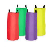 Corsa Sacchi Bambini Gioco Salto Giardino Festa Compleanno Casa Colorati Set 4