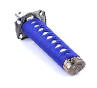 Corsa Universale Spada Samurai Pomello Del Cambio Automatico Katana In Metallo Testa Della Leva Del Cambio Ricambi Auto(Blue-white)