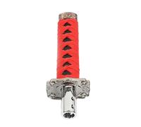 Corsa Universale Spada Samurai Pomello Del Cambio Automatico Katana In Metallo Testa Della Leva Del Cambio Modifiche Auto(Red-black)