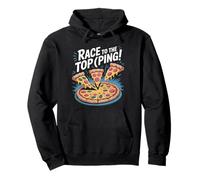 Corsa Verso la Vetta (Ping)! Design Pizza Slice Felpa con Cappuccio