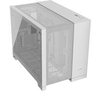 CORSAIR 2500D AIRFLOW mATX PC Case - Nessuna Ventola Inclusa - Design a Doppia Camera - Ampia Flessibilità di Raffreddamento - Compatibile con Schede Madri a Connessione Inversa - Bianco