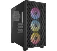 CORSAIR 3000D RGB AIRFLOW Case per PC Mid-Tower - 3 Ventole AR120 RGB - Supporto di GPU a Tre Slot - Spazio per Alloggiare Fino a 8 Ventole da 120 mm - Design con Flusso D’aria Elevato - Nero