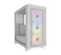 CORSAIR 3000D RGB AIRFLOW Case per PC Mid-Tower - 3 Ventole AR120 RGB - Supporto di GPU a Tre Slot - Spazio per Alloggiare Fino a 8 Ventole da 120 mm - Design con Flusso D’aria Elevato - Bianco