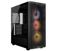 CORSAIR 3200D RS ARGB Case PC Mid Tower - 3 Ventole RS120 ARGB, Flusso D'aria Elevato, Compatibile Con Radiatore Da 360 mm, Compatibile Con Schede Madri Con Connessione Inversa - Fumo