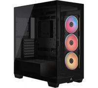 CORSAIR 3500X LX-R RGB iCUE LINK Case PC Mid-Tower - 3 Ventole LX120-R RGB Preinstallate, Include Hub di Sistema iCUE LINK, Fino a 10 Ventole da 120mm - Nero