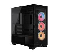 CORSAIR 3500X LX-R RGB iCUE LINK Case PC Mid-Tower - 3 Ventole LX120-R RGB Preinstallate, Include Hub di Sistema iCUE LINK, Fino a 10 Ventole da 120mm - Nero
