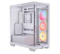 CORSAIR 3500X LX-R RGB iCUE LINK Case PC Mid-Tower - 3 Ventole LX120-R RGB Preinstallate, Include Hub di Sistema iCUE LINK, Fino a 10 Ventole da 120mm - Bianco