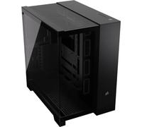 CORSAIR 6500X Tempered Glass Mid-Tower ATX PC Case - Nessuna Ventola Inclusa - Doppia Camera - Ampia Flessibilità di Raffreddamento - Compatibile con Scheda Madre a Connessione Inversa - Nero