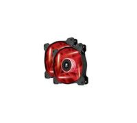 Corsair AF120 LED Quiet Edition Ventola da 120 mm, Flusso d'Aria Elevato, Illuminazione a LED Rosso, Confezione Doppia
