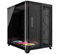 Corsair AIR 5400 LX-R Link RGB Case in vetro temperato a tripla camera, nero