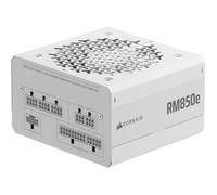 CORSAIR RM850e (2025) Alimentatore ATX completamente modulare a basso rumore con cavo 12V-2x6 - conforme a ATX 3.1 e PCIe 5.1, efficienza Cybenetics Gold, condensatori a 105°C - Bianco
