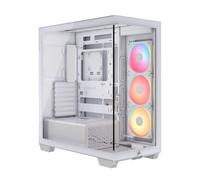 Corsair Case Midi Tower 3500X LXR LINK TG Bianco con Raffreddamento Liquido