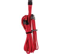 Corsair Cavi Protetti Singolarmente con Guaina PCIe (Connettore Doppio) Type 4 Gen 4 Premium - Rosso